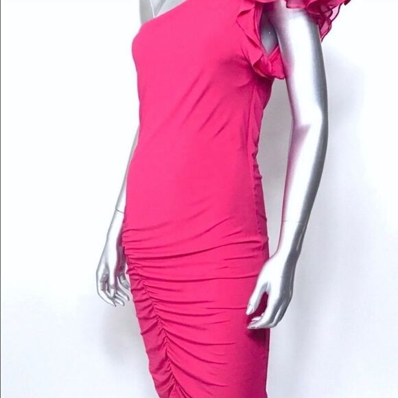 NWT Bebe One-Shoulder Dress Size Small - Picture 2 of 6